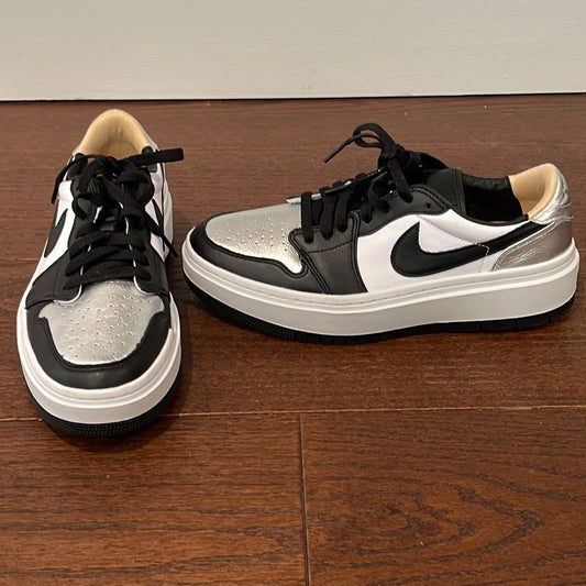 Nike Air Women’s Black, White and Silver Low Top Sneakers Size 10