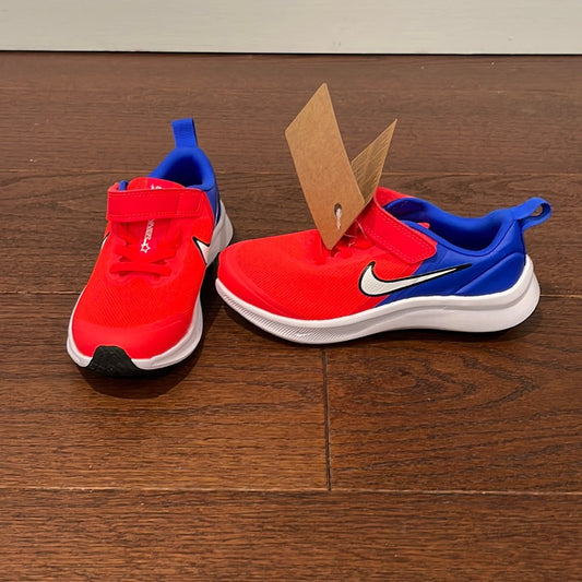 NWT Nike Star Runner 3 Red and Blue Sneakers Size 13.5