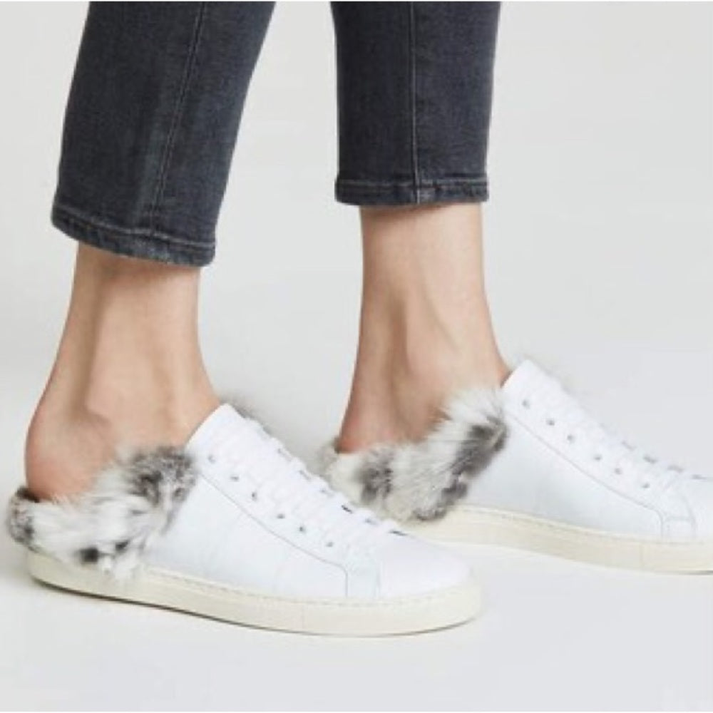 IRO Women’s Basfur Fur Mule Sneakers Size 38 / 7