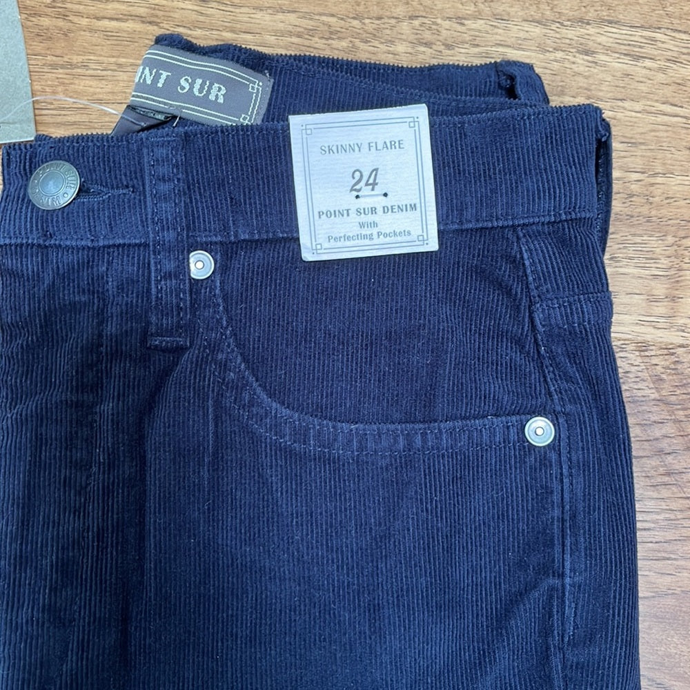 NWT J Crew Point Sur Women’s Skinny Flare Corduroy Jeans Size 24