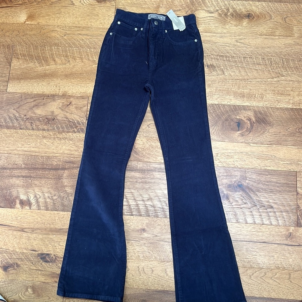 NWT J Crew Point Sur Women’s Skinny Flare Corduroy Jeans Size 24