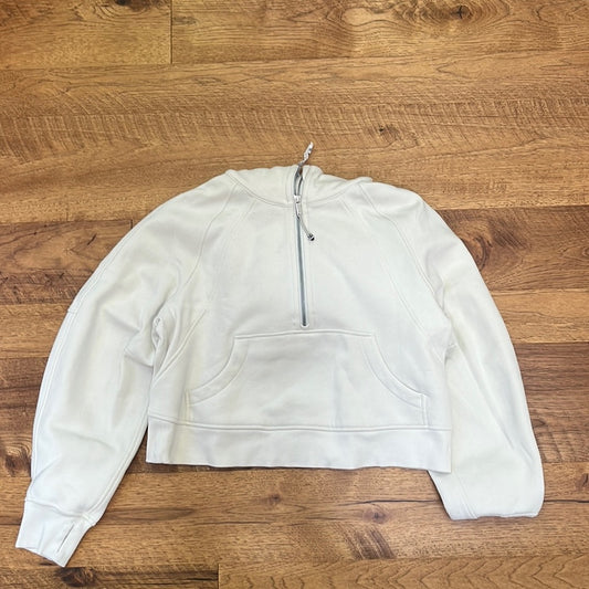 Lululemon Women’s Cream Hooded Cropped Sweatshirt Size XS/S