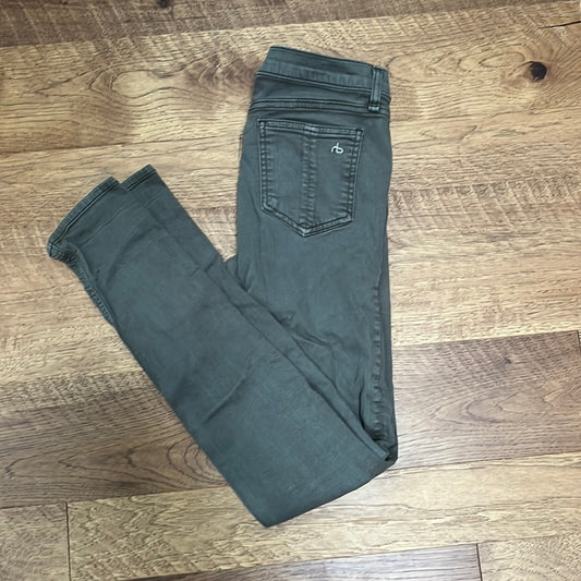 Rag & Bone Women’s Army Green Skinny Jeans Size 26