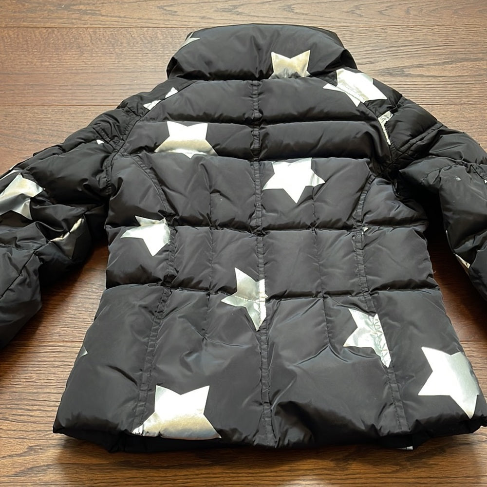 SAM Girls Black with Silver Star Puffer Jacket Size 8