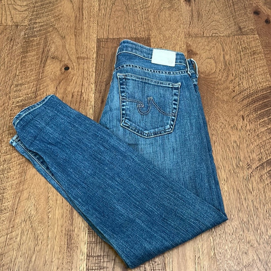 AG Woman’s The Nikki Crop Relaxed Skinny Crop Jeans Size 26