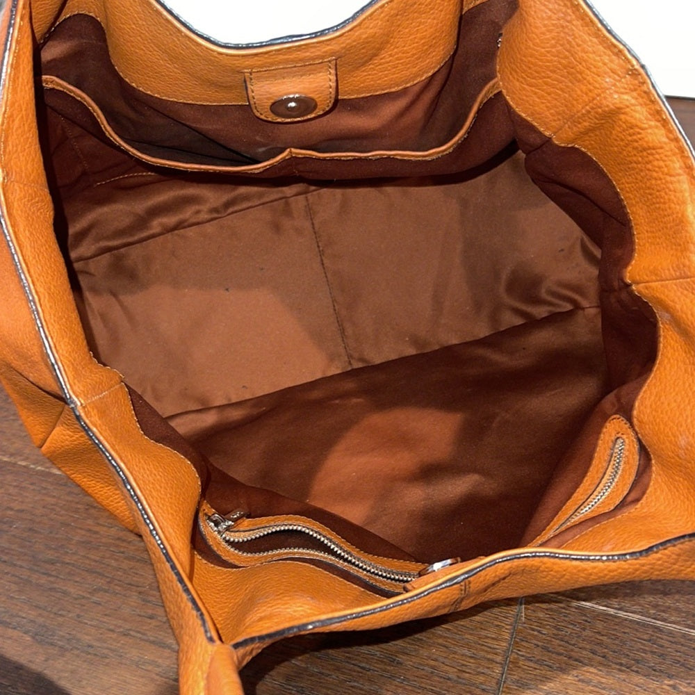 Tod’s Women’s Burnt Orange/Brown Medium Shopping Bag