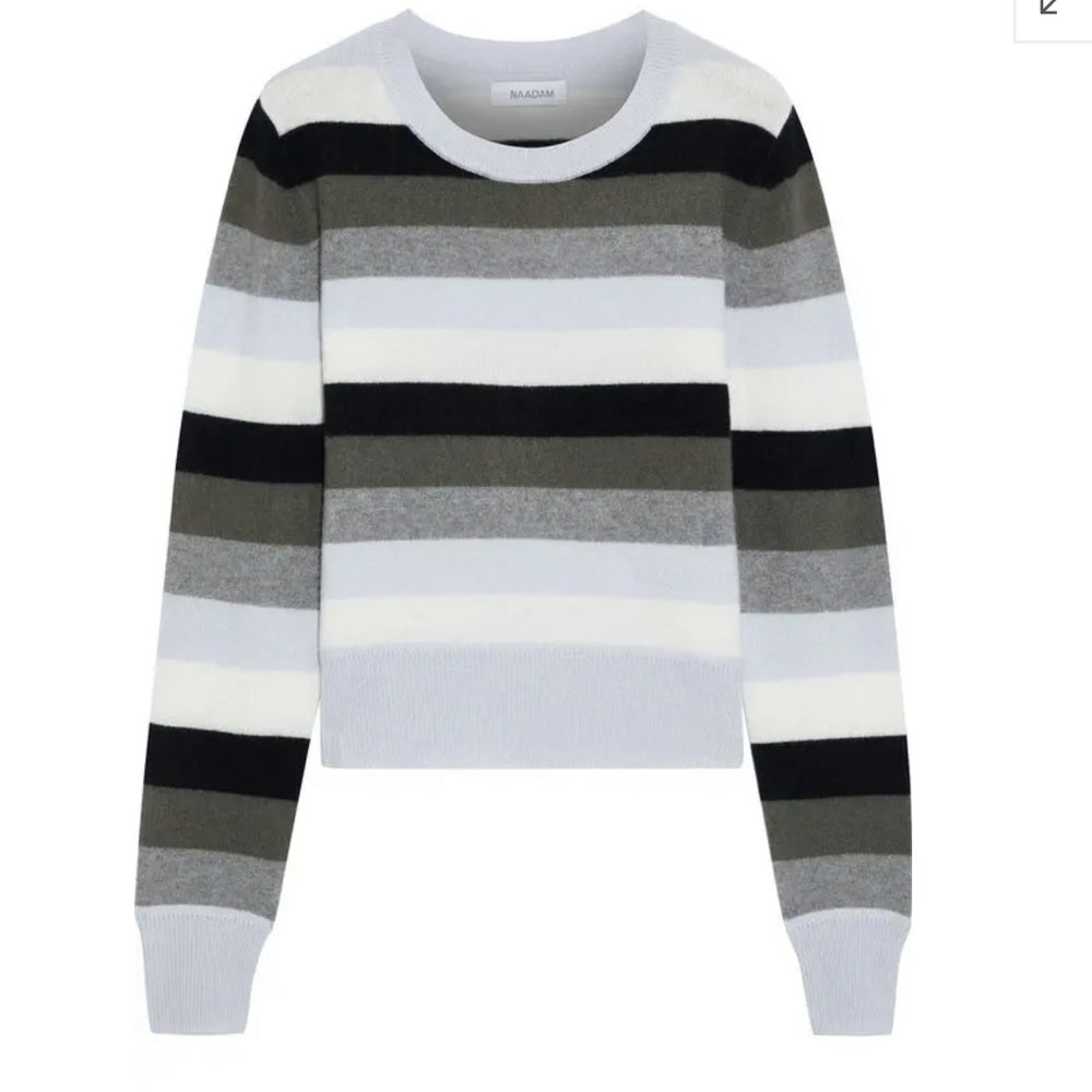 Naadam Woman’s Cashmere Striped Sweater Size XS