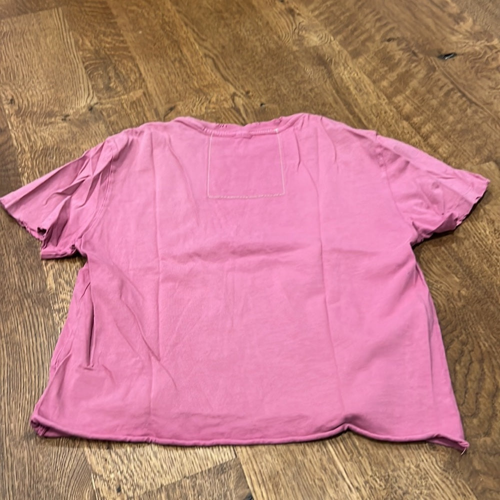 Aviator Nation Women’s Short Sleeve Tee Pink Size XS