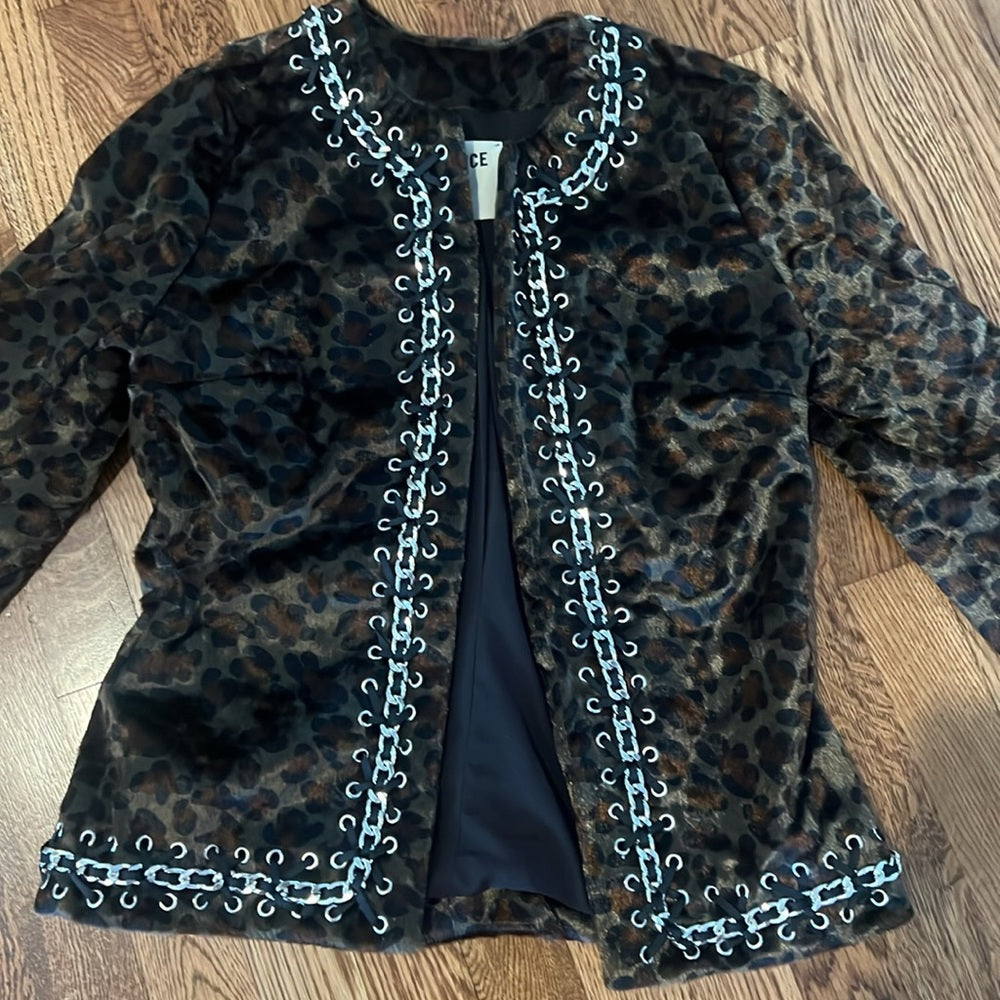 L’agence Women’s Cheetah Jacket Size 2