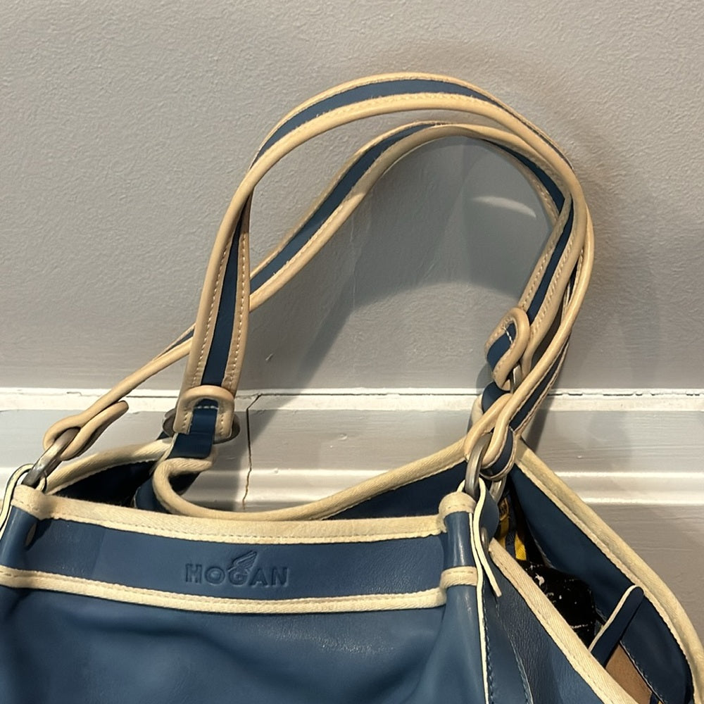 Hogan Blue Leather Shoulder Bag