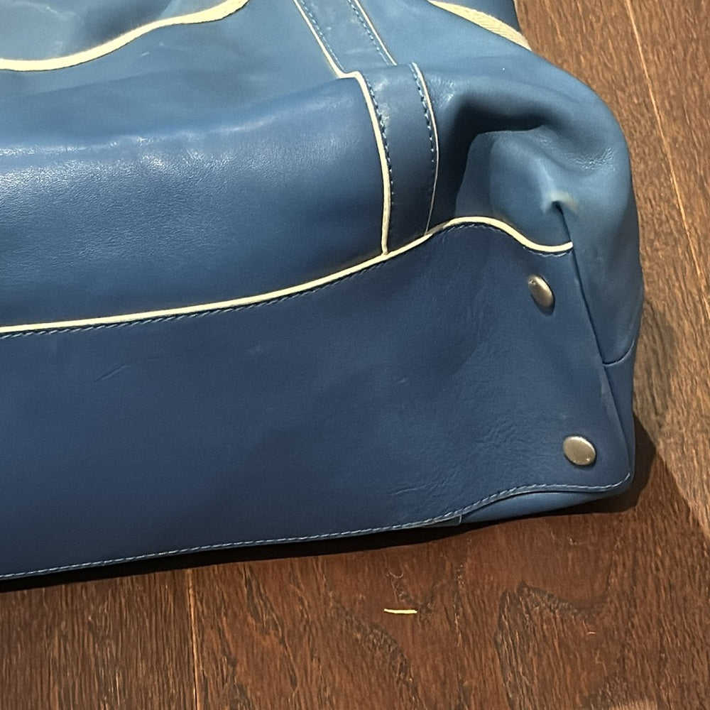 Hogan Blue Leather Shoulder Bag