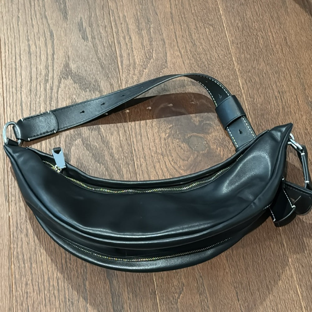 Proenza Schouler White Label Stanton Black Leather Sling Bag