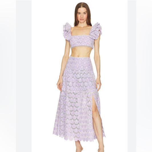 NWT Saylor Woman’s Rogue Lilac Clams Matching Skirt Set Size XS