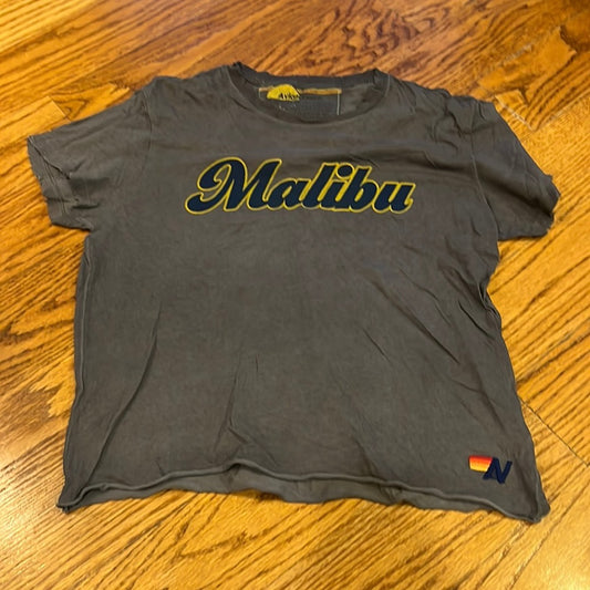 Aviator Nation Woman’s Distressed Malibu Tee Size S